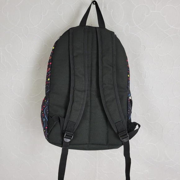 Mojo Kids Bag One Size Multicolor Black Skull Graphic Print Zip Closure Backpack - Picture 5 of 6